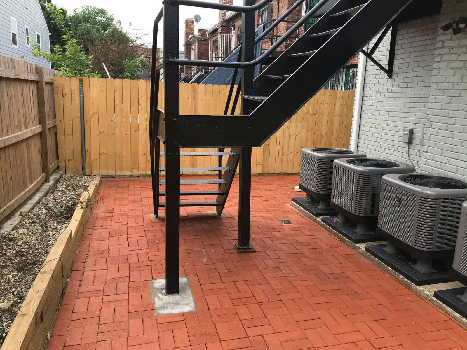 Patio & Steel Staircase